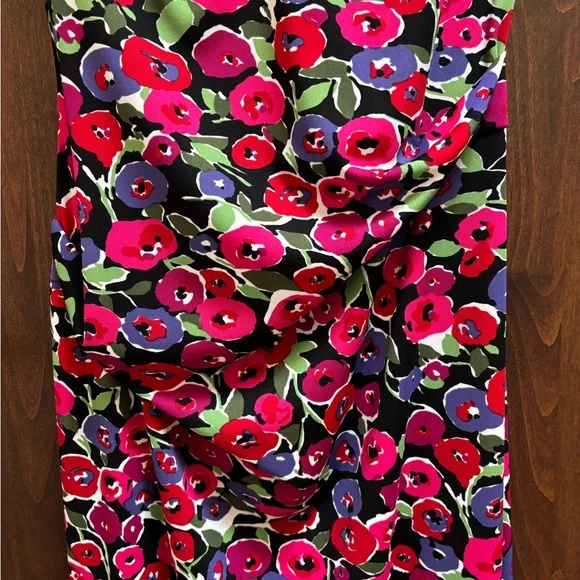 Nicole Miller Vibrant Floral Midi Dress, size large - Picture 10 of 12